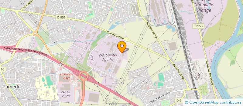 localisation de l'entreprise BRASSERIE LA VALLEE  FLORANGE