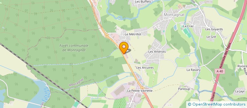 localisation de l'entreprise BRASSERIE LA VALLIERE à MONTAGNAT