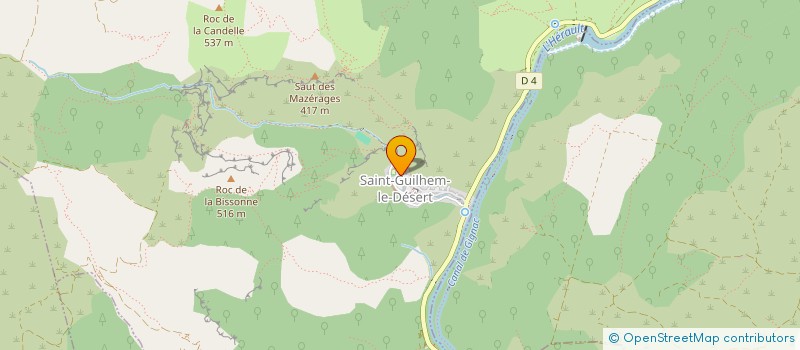 localisation de l'entreprise BRASSERIE LASARDE à SAINT-GUILHEM-LE-DESERT