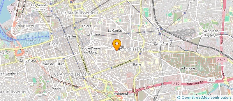 localisation de l'entreprise BRASSERIE LE 110 à MARSEILLE