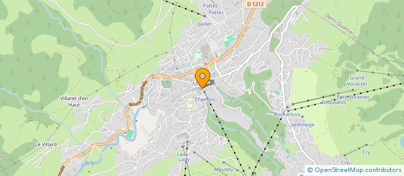 localisation de l'entreprise BRASSERIE LE CHAMOIS  MEGEVE