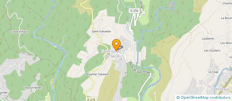 localisation de l'entreprise BRASSERIE LE CLAP  SAINT-JULIEN-DU-SERRE