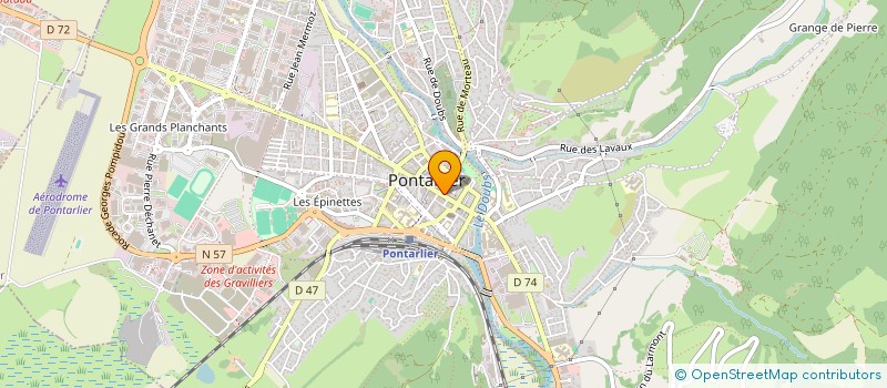 localisation de l'entreprise BRASSERIE LE FRANCAIS à PONTARLIER