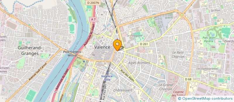 localisation de l'entreprise BRASSERIE LE ST JACQUES à VALENCE