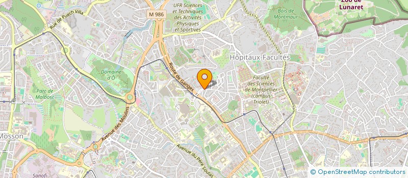 localisation de l'entreprise BRASSERIE LE TRAM à MONTPELLIER