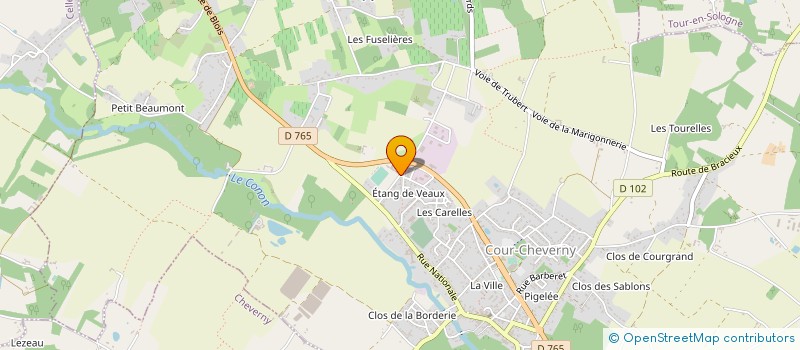 localisation de l'entreprise BRASSERIE LECLERCQ  COUR-CHEVERNY