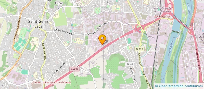 localisation de l'entreprise BRASSERIE LES DANAIDES  SAINT-GENIS-LAVAL