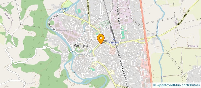 localisation de l'entreprise BRASSERIE LES TROIS CLOCHERS à PAMIERS