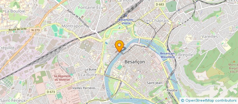 localisation de l'entreprise BRASSERIE NOUVELLE UNIVERSELLE à BESANCON