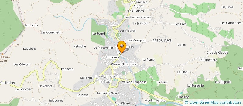 localisation de l'entreprise BRASSERIE OCEANE à SAINTE-MAXIME
