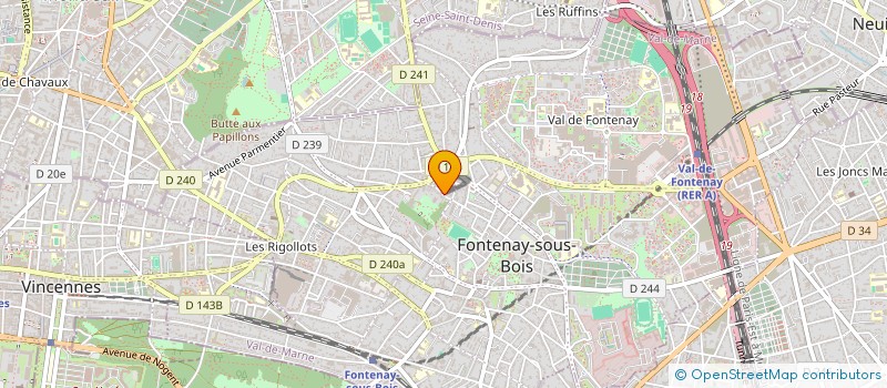 localisation de l'entreprise BRASSERIE OUTLAND  FONTENAY-SOUS-BOIS