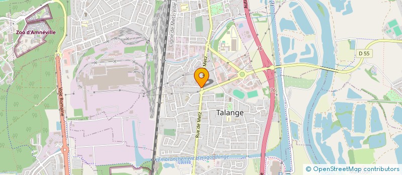 localisation de l'entreprise BRASSERIE PASTEUR  TALANGE