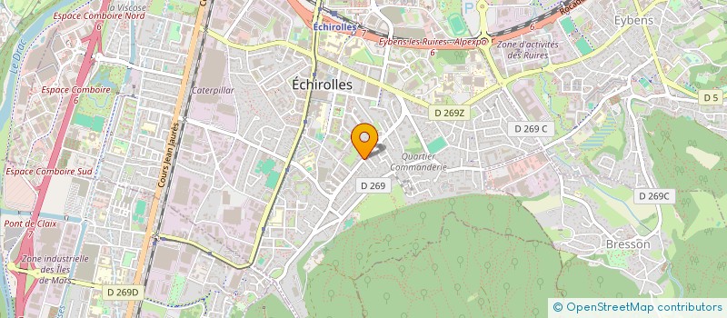 localisation de l'entreprise BRASSERIE PLEIN SUD  ECHIROLLES