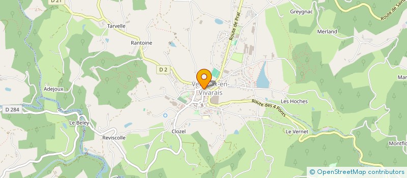 localisation de l'entreprise BRASSERIE PORCUS  VERNOUX-EN-VIVARAIS