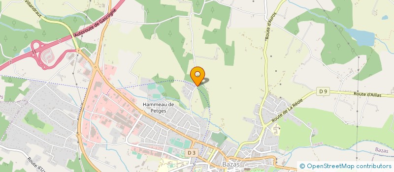 localisation de l'entreprise BRASSERIE PROCYON  BAZAS