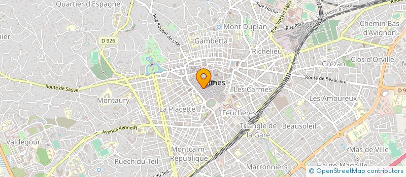 localisation de l'entreprise BRASSERIE PUB SARL  NIMES