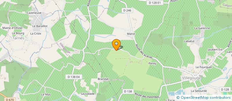 localisation de l'entreprise BRASSERIE RAINON  VILLEGOUGE