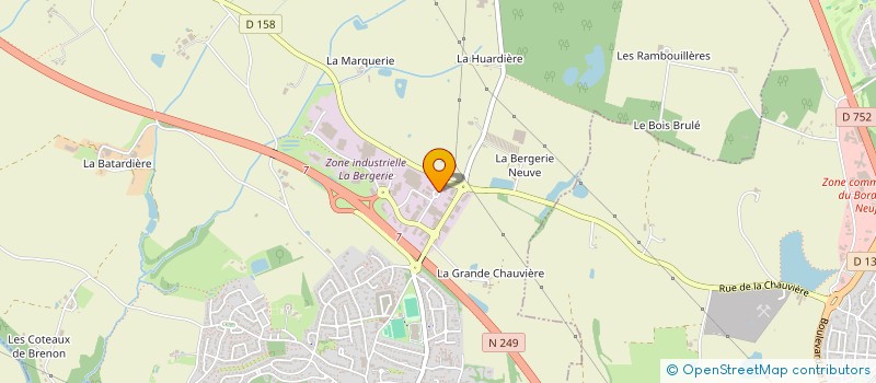 localisation de l'entreprise BRASSERIE SANS FACON  LA SEGUINIERE