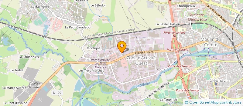 localisation de l'entreprise BRASSERIE SMASH  RENNES