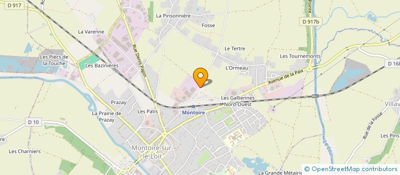 localisation de l'entreprise BRASSERIE SOMMIER  MONTOIRE SUR LE LOIR