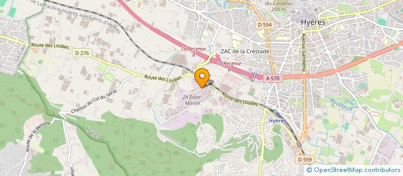 localisation de l'entreprise BRASSERIE ST MARTIN  HYERES