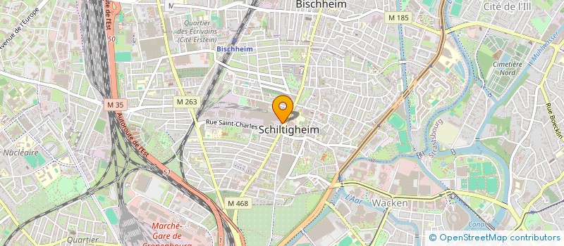 localisation de l'entreprise BRASSERIE STORIG à SCHILTIGHEIM