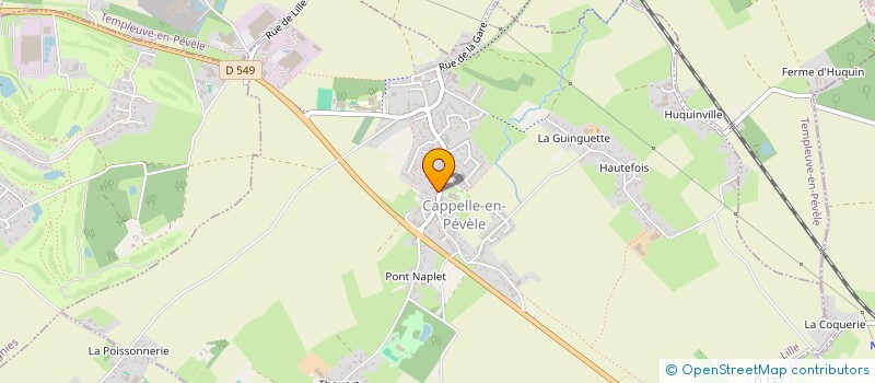 localisation de l'entreprise BRASSERIE THOUVENIN à CAPPELLE-EN-PEVELE