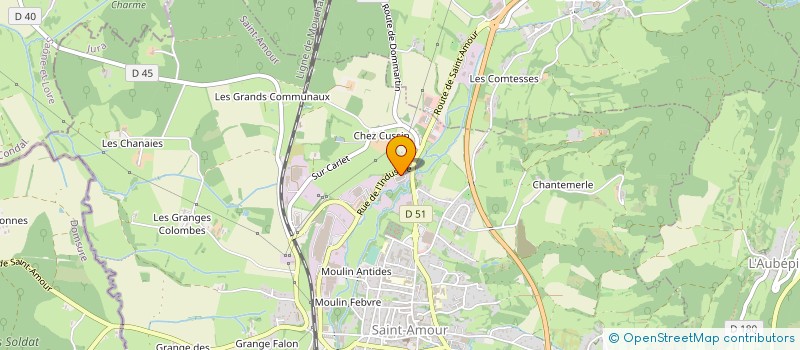 localisation de l'entreprise BRASSERIE TONNERRE DE BRESSE  SAINT-AMOUR