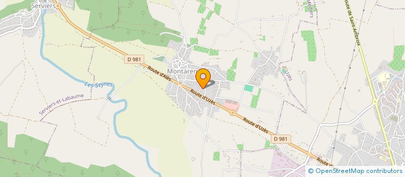 localisation de l'entreprise BRASSERIE UZETIENNE  MONTAREN-ET-SAINT-MEDIERS