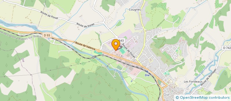 localisation de l'entreprise BRASSERIE VALLEE DU RHONE  DIE