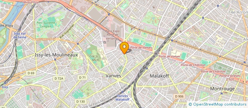 localisation de l'entreprise BRASSERIE VICTOR HUGO VANVES  VANVES