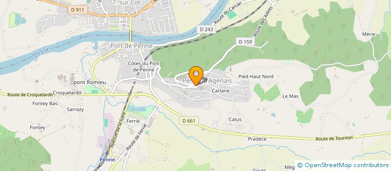 localisation de l'entreprise BRASSERIE ZEBULL'IN à PENNE-D'AGENAIS
