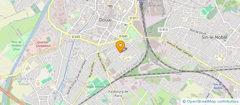 localisation de l'entreprise BRASSEUR/BRAME  DOUAI