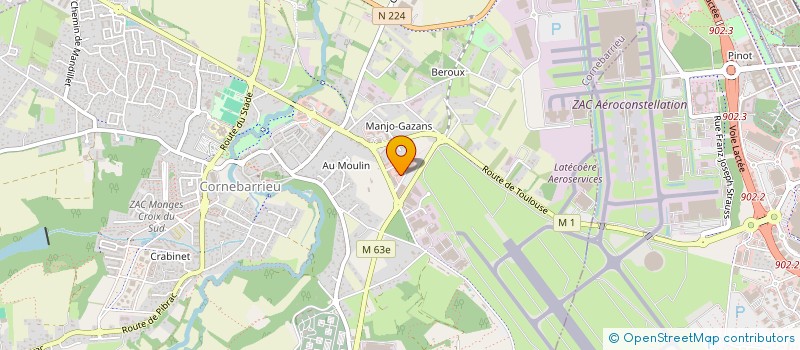 localisation de l'entreprise BRASSEUR TOULOUSAIN à CORNEBARRIEU