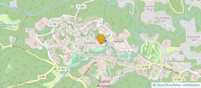 localisation de l'entreprise BRASSEURS D'AIR à VALBONNE
