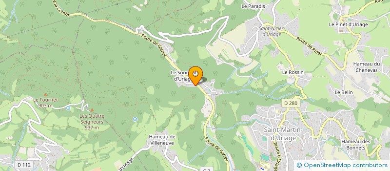 localisation de l'entreprise BRAT  SAINT-MARTIN-D'URIAGE