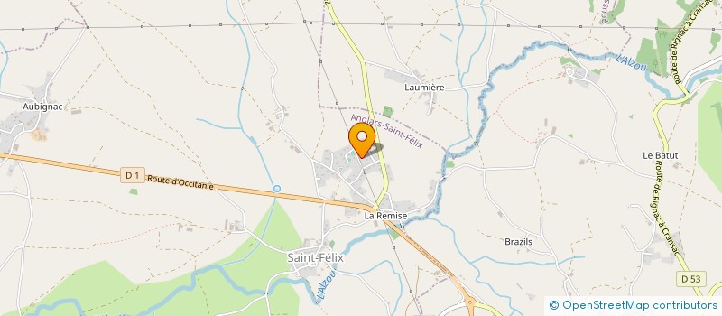 localisation de l'entreprise BRAT PRODUCTION  ANGLARS-SAINT-FELIX