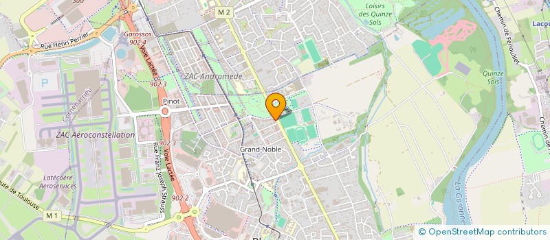 localisation de l'entreprise BRATAK à BLAGNAC