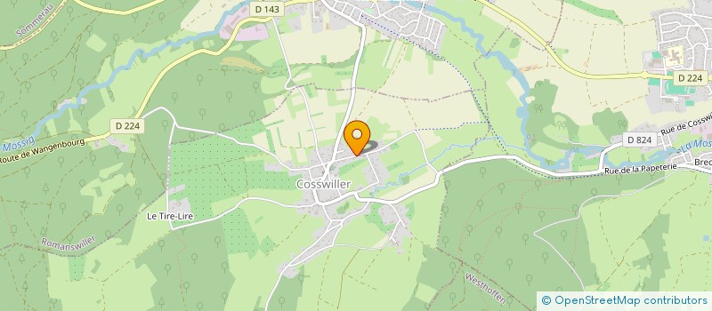 localisation de l'entreprise BRATSCHEL  COSSWILLER