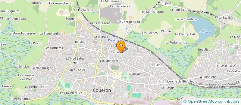 localisation de l'entreprise BRAUD JULIEN à COUERON