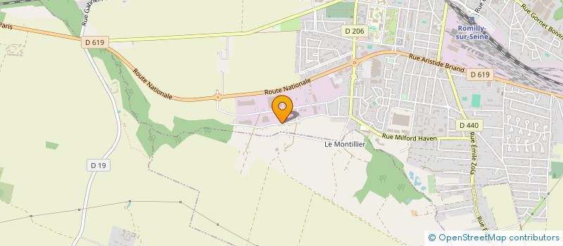 localisation de l'entreprise BRAUER à ROMILLY-SUR-SEINE