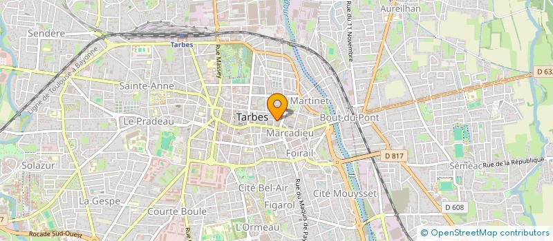 localisation de l'entreprise BRAUHAUBAN  TARBES