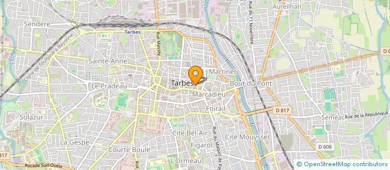 localisation de l'entreprise BRAUHAUBAN  TARBES