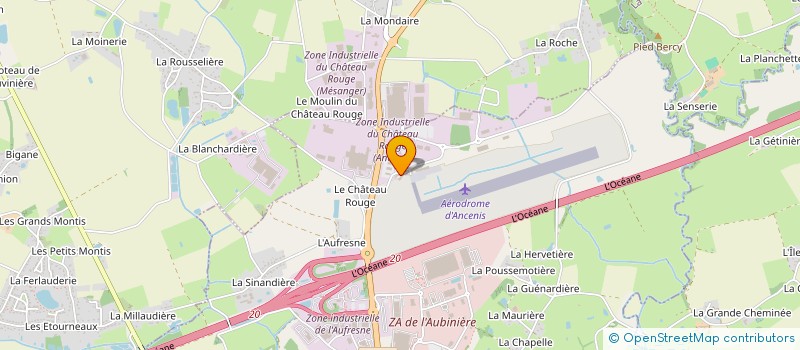 localisation de l'entreprise BRAULT ELECTRICITE à ANCENIS-SAINT-GEREON