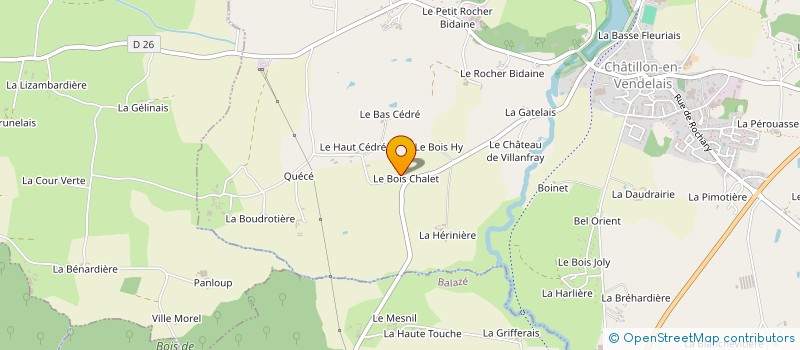 localisation de l'entreprise BRAULT MUSIQUE à CHATILLON-EN-VENDELAIS