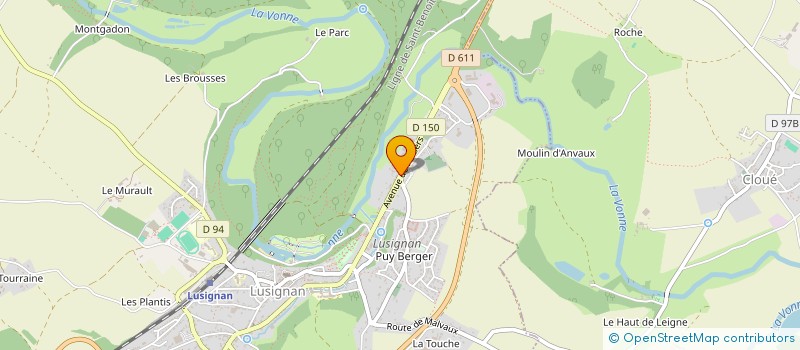 localisation de l'entreprise BRAULT PIERRE ET MICHEL  LUSIGNAN