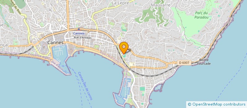 localisation de l'entreprise BRAUN 89 à CANNES