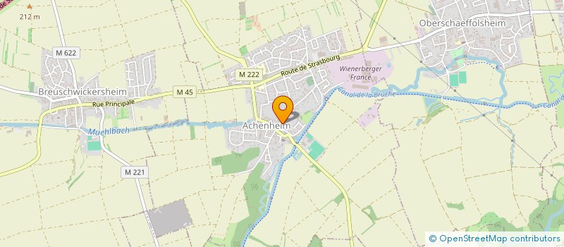 localisation de l'entreprise BRAUN PEINTURE  ACHENHEIM