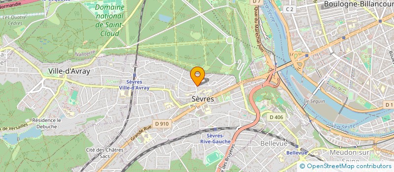 localisation de l'entreprise BRAUNSCHWEIG & DRAY ASS CIE EU TR IMMO à SEVRES