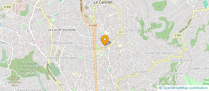 localisation de l'entreprise BRAVA à LE CANNET
